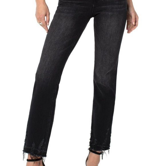 Liverpool: "Sadie" Straight with Destructed Let Down Hem - Picture 2 of 4